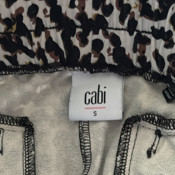 CABI # 5680 animal print Pivot Spotted Jogger modal cotton blend pants‎ Sz S - Picture 9 of 11